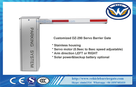quality Stainless 200W Servo Motor Traffic Barrier Gate 10 Juta Seumur Hidup Dengan Anti Tabrakan factory